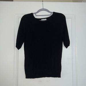 Black H&M Short Sleeve Sweater